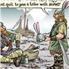 Image 2 : Bizarro! "Viking Horns" Numbered Limited Edition Hand Signed by creator Dan Piraro; Letter of Authen