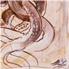 Image 2 : Marta Wiley, Framed Original Mixed Media Painting, Hand Signed and Thumb Printed with Letter of Auth