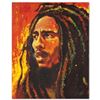 Image 1 : "Bob Marley" Limited Edition Giclee on Canvas by Stephen Fishwick, Numbered and Signed. This piece c