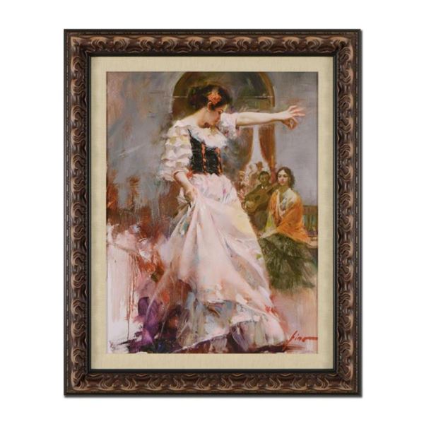 Pino (1939-2010)- Hand Embellished Giclee on Canvas "Midnight Tango"