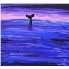 Image 2 : Wyland- Original Painting on Canvas "Whale Tail"