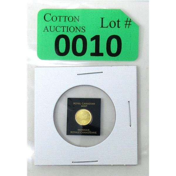 1 Gram .9999 Fine Gold 2020 Maple Leaf Coin