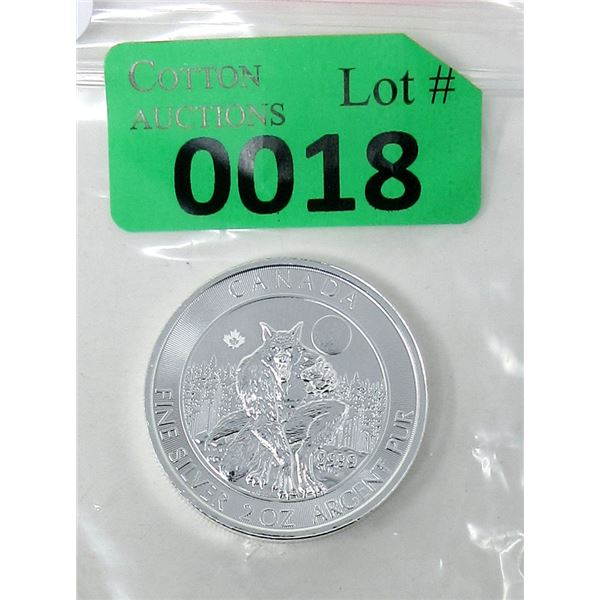 2 Oz. 2021 Canada  Werewolf  .9999 Silver Coin