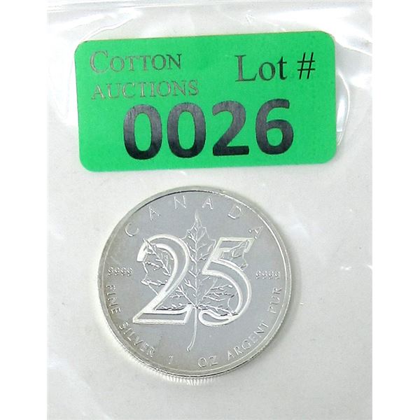 1 Oz .9999 Silver 2013 Canadian Maple Leaf Coin