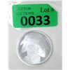 Image 1 : 1 Oz .999 Fine Silver First Nations/Buffalo Round