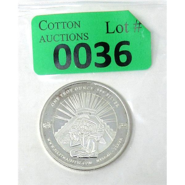 1 Oz. .999 Silver 2011 First Majestic Round
