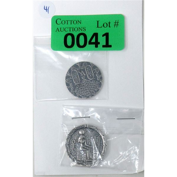 1/2 Oz & 1/4 Oz .999 Silver Aztec Coins