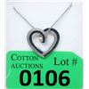 Image 1 : Reversible Heart Pendant Set with 2 Diamonds