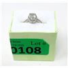Image 2 : 1.7 CT Green Amethyst & Diamond Cocktail Ring