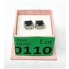 Image 2 : New 2.3 CT Sapphire & Diamond Earrings