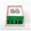 Image 2 : New Green Amethyst & Diamond Earrings