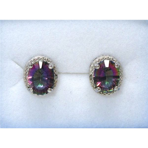 New Mystic Topaz & Diamond Earrings