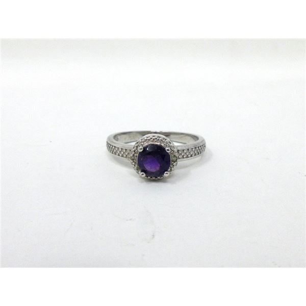 Amethyst & Diamond Cocktail Ring