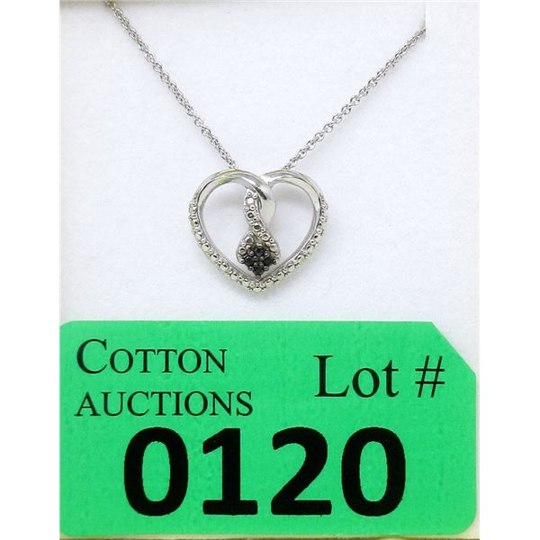 Heart Twist Design Diamond Pendant