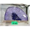 Image 1 : Purple Brazilian Agate Crystal Bookend Set
