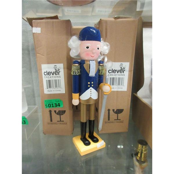 5 New 12" Wood Nutcrackers