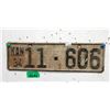 Image 1 : Rare USA 1934 Kansas License Plate- Single Plate