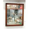 Image 1 : Oak Framed Wall Mirror - 28" x 33"