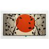 Image 1 : Framed Harvest Moon Fabric Art - 46" x 24"