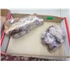 Image 1 : 2 Rock Formations with Amethyst Crystal