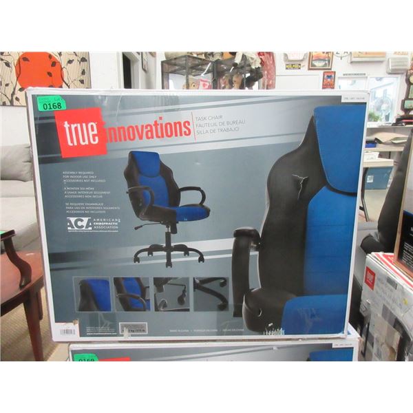 True Innovations Black and Blue Task Chair