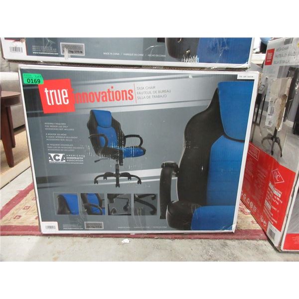 True Innovations Black and Blue Task Chair
