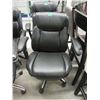 Image 1 : Black Bonded Leather Office Chair