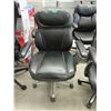 Image 1 : Black Bonded Leather Office Chair