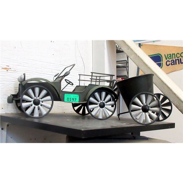 Metal Car Model with Trailer