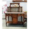 Image 1 : Vintage Compact Marble Topped Side Board