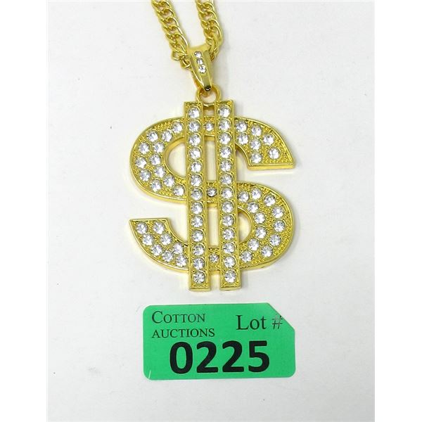 New Large Hip Hop Dollar Sign on 28  Chain