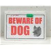 Image 1 : 5 Packages of 10 "Beware of Dog" 8" x 12" Signs