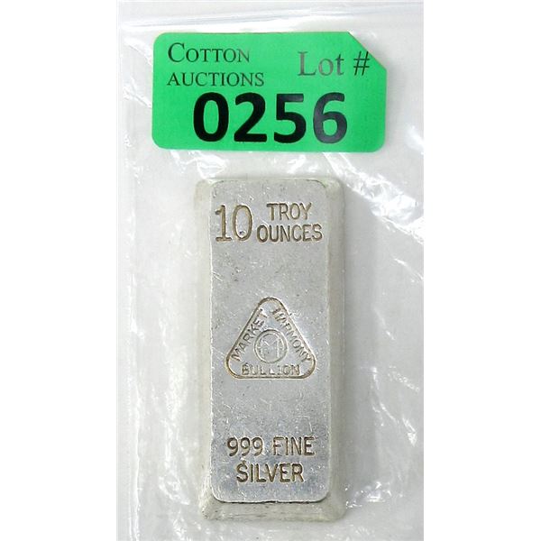 10 Oz. Vintage Market Harmony .999 Silver Bar