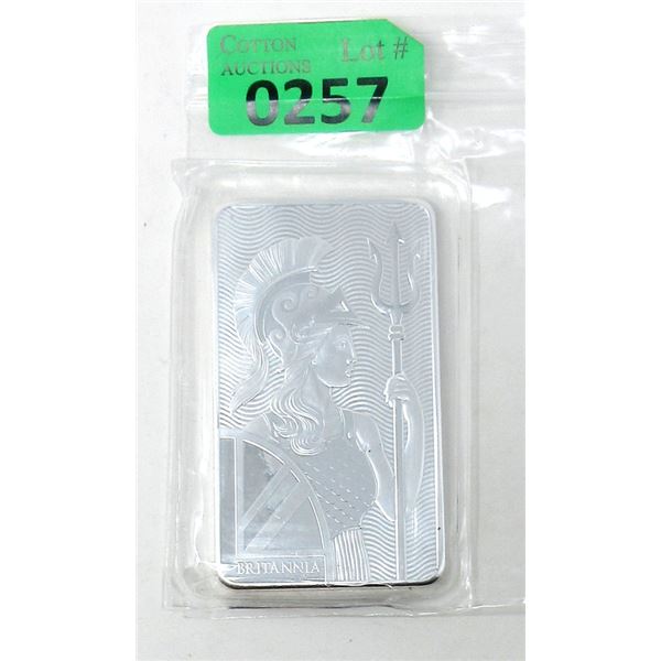 10 Oz. Royal Mint Britannia .999 Silver Bar