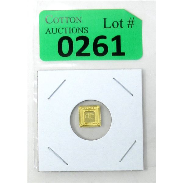 1 Gram Geiger Edelmetalle .9999 Gold Bar