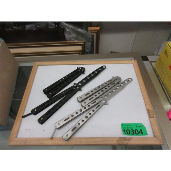 4 New Butterfly Practice Knives