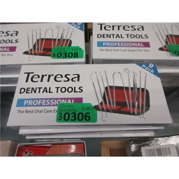 3 New Terresa 9 Piece Dental Tool Sets