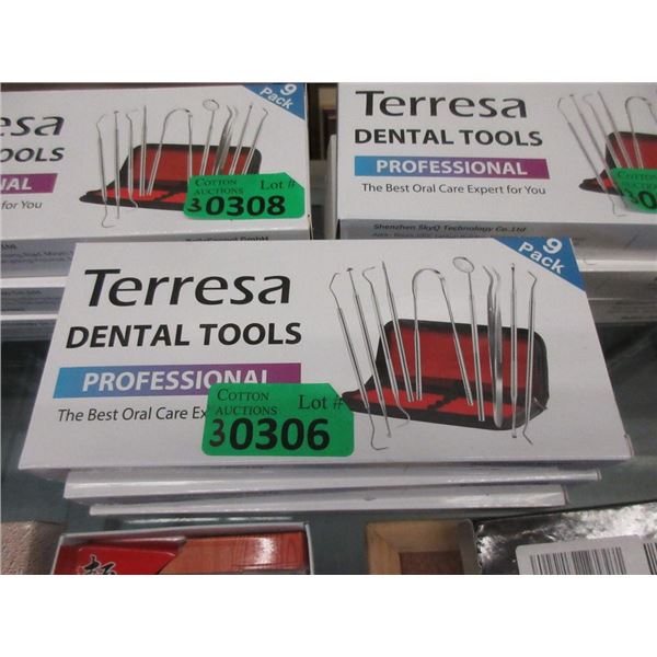 3 New Terresa 9 Piece Dental Tool Sets
