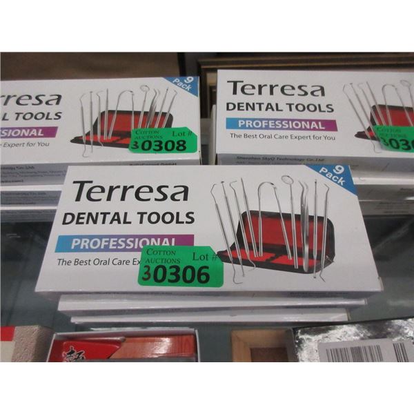 3 New Terresa 9 Piece Dental Tool Sets