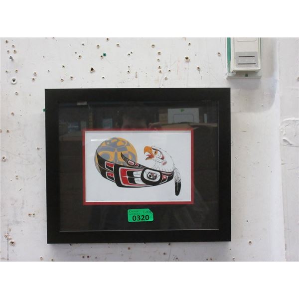 Richard Shorty Framed Print - Eagle Moon