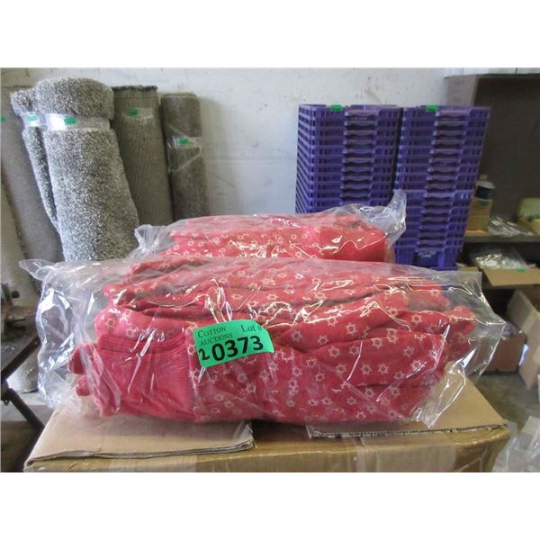 2 Packages of 12 Red Gardening Gloves