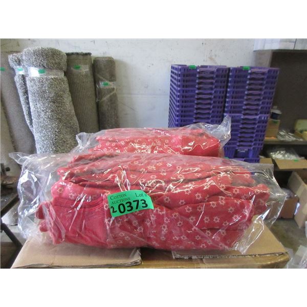 2 Packages of 12 Red Gardening Gloves