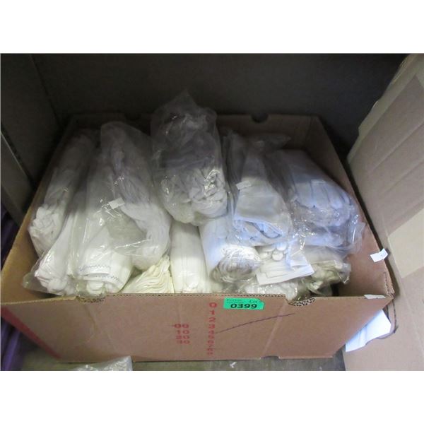 Case of New White and Ivory Cotton Gloves