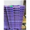 Image 1 : 17 Purple Plastic Berry boxes - 14" x 24" x 6" deep