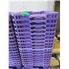 Image 1 : 17 Purple Plastic Berry boxes - 14" x 24" x 6" deep