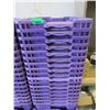 Image 1 : 17 Purple Plastic Berry boxes - 14" x 24" x 6" deep