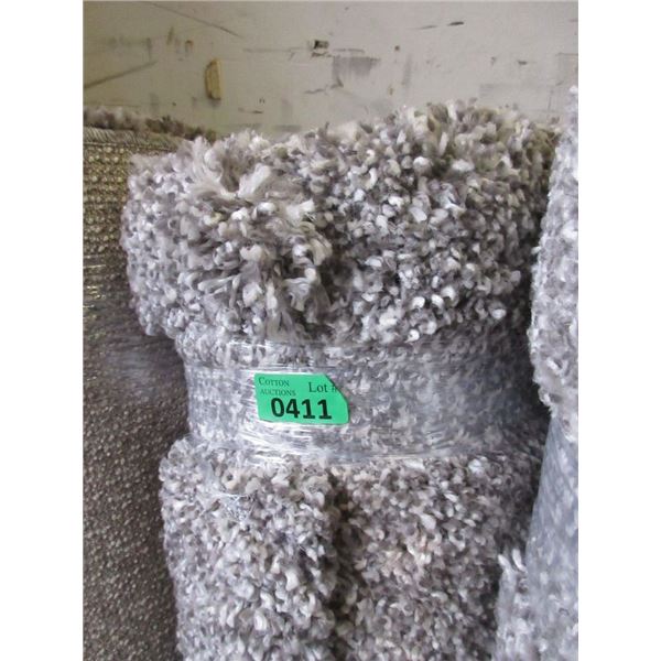 5' x 7' Grey Speckled Shag Area Carpet