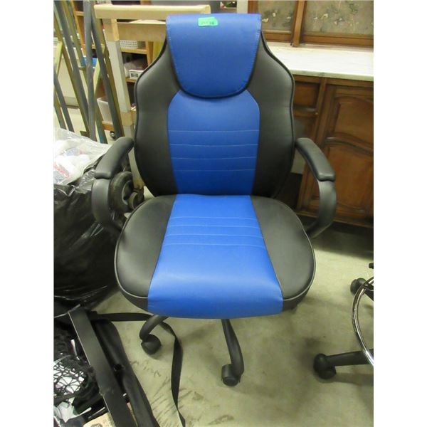 Black and Blue Task Chair