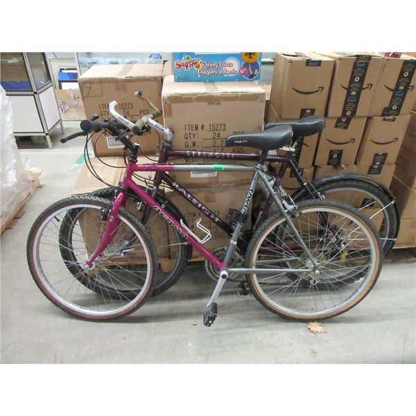 1 Asama and 1 Raleigh 18 Speed Bicycle