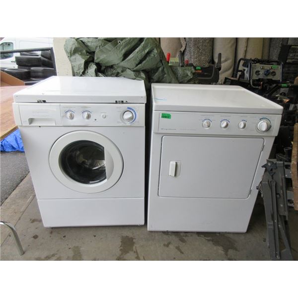 White Frigidaire Laundry Pair